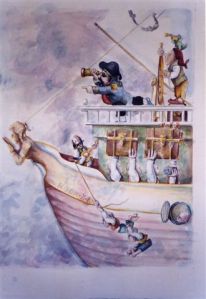 An illustration from A Dragon's Tale by David Robinson