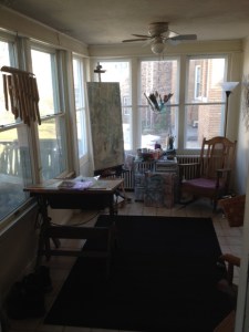 My studio moves into the light.