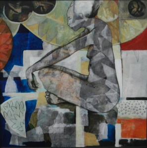 The Yoga series all grown up. This piece is 4' x 4'