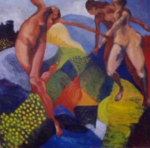 A painting from the archives. I call it 'Revelry!'