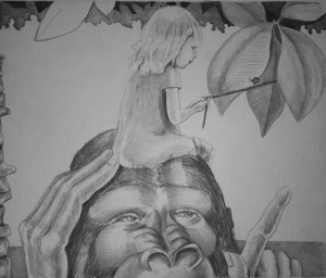 an illustration from my unpublished children's book, Play 2 Play