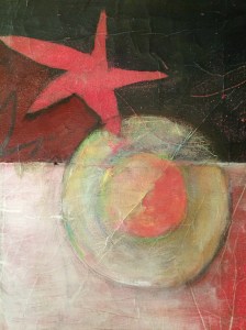 A detail from my painting, An Instrument of Peace