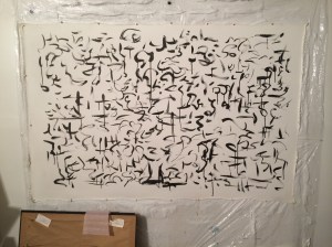 the first layer of  under-painting for the next piece