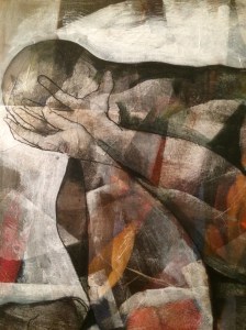 a detail of Weeping Man. 