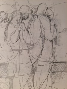 a sketch: Dancing At Crab Meadow