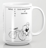 chicken falling down mug