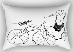 chicken falling down pillow