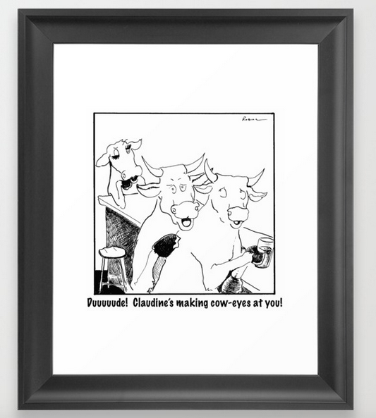 claudine framed print