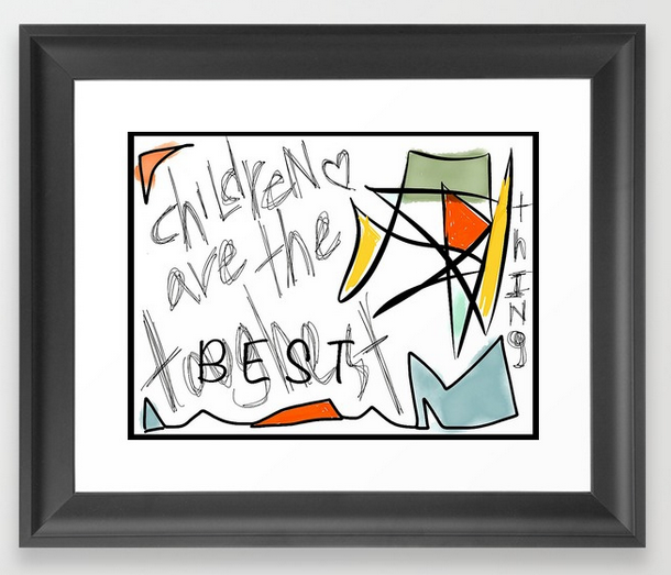TwoArtists ChildrenAre FRAMED PRINT