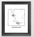 Acrobats framed print copy