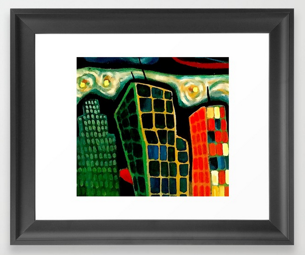 cityscape FRAMED ART PRINT copy