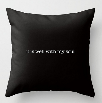 it is well SQ PILLOW copy