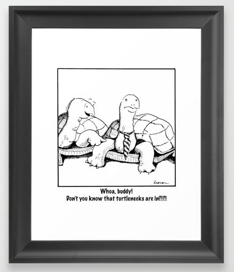 turtlenecks FRAMED PRINT copy