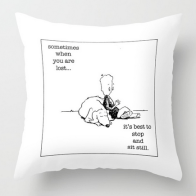 lost sit still chicken PILLOW copy