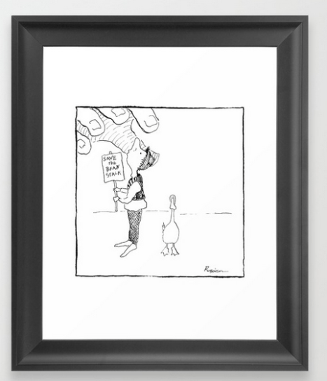 save beanstalk FRAMED ART PRINT copy