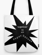 superheroes TOTE BAG copy