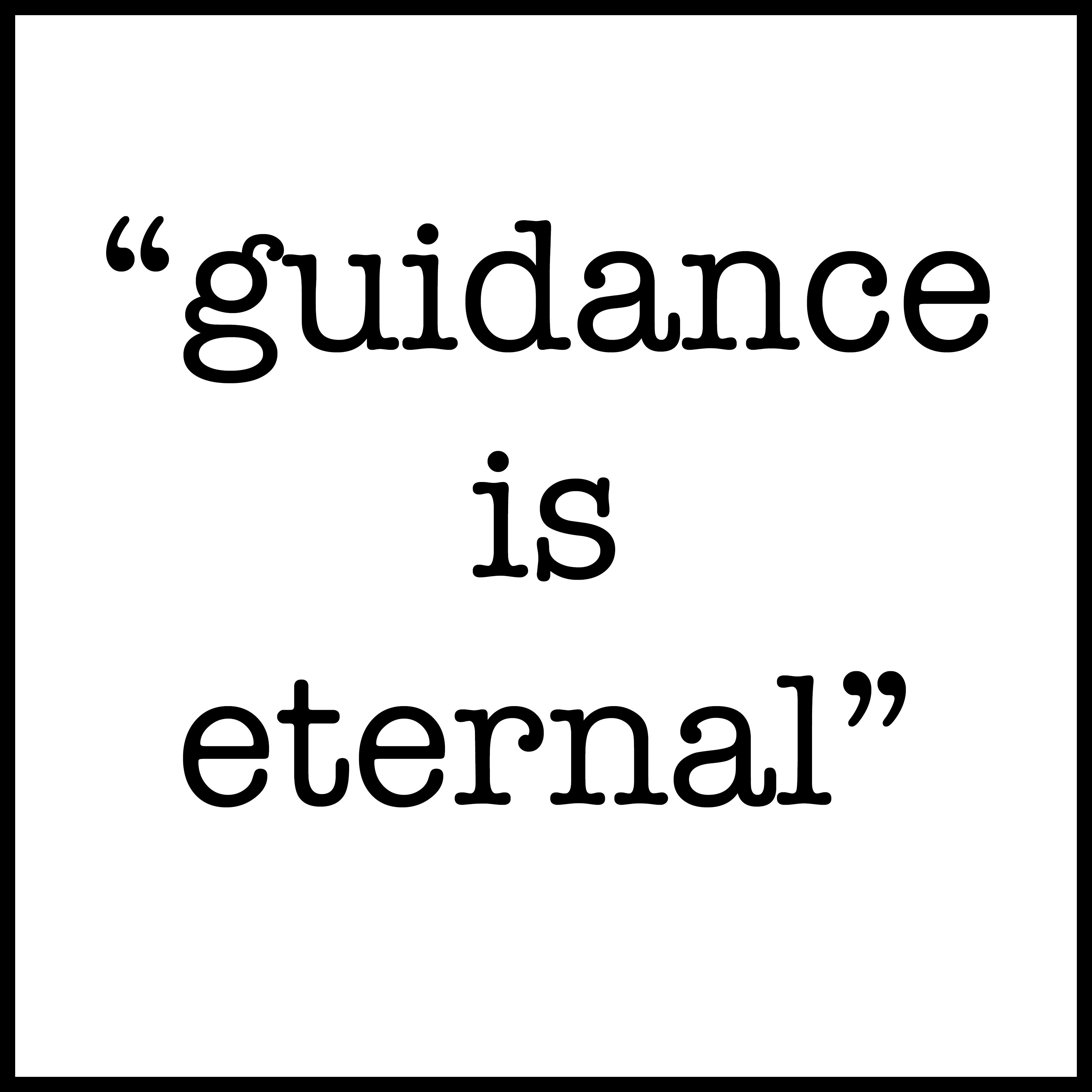 guidance framed copy