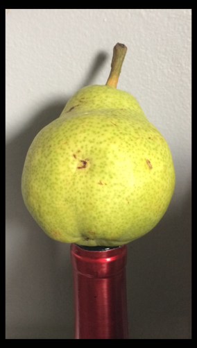pear on wine bottle copy