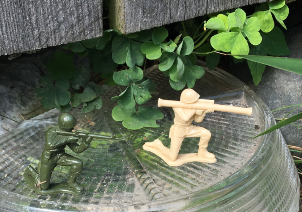 guarding the sidewalk copy